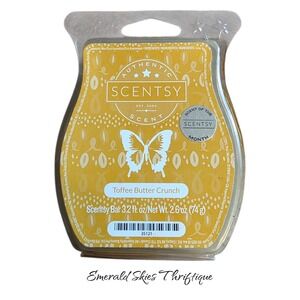 Scentsy toffee butter crunch Wax melt bar new free ship